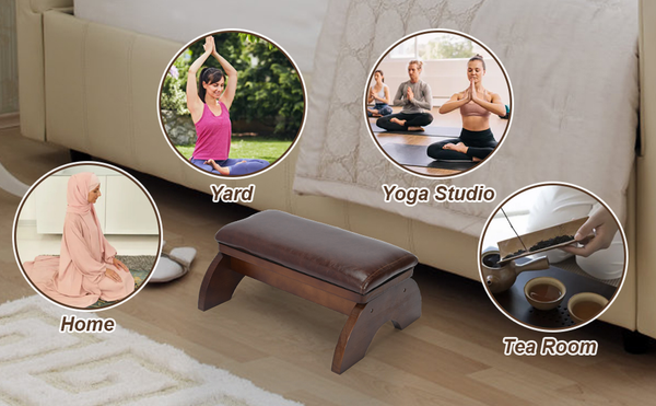 Kneelers for Praying Prayer Bench with Prayer Kneeling Pad Yoga Meditation Stool