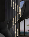 Staircase Chandelier Lighting Crystal Living Room Pendant Light Bar Ceiling Lamp