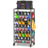 50 Can Spray Paint Storage Rack Aerosol Storage Cart Rolling Spray Bottle Holder