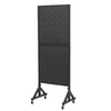 174cm Tall Metal Pegboard Display Rack Retail Display Rack w/ Wheels 30 Hooks AU