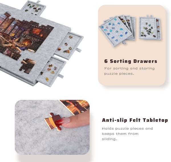 1000Pcs jigsaw Puzzle Board  Light Weight with 2-in-1 Designed Stand & Cover AU