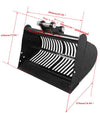 Excavator Attachment Soil Sieving Bucket Metal Wide Backhoe Rake for Mini Digger