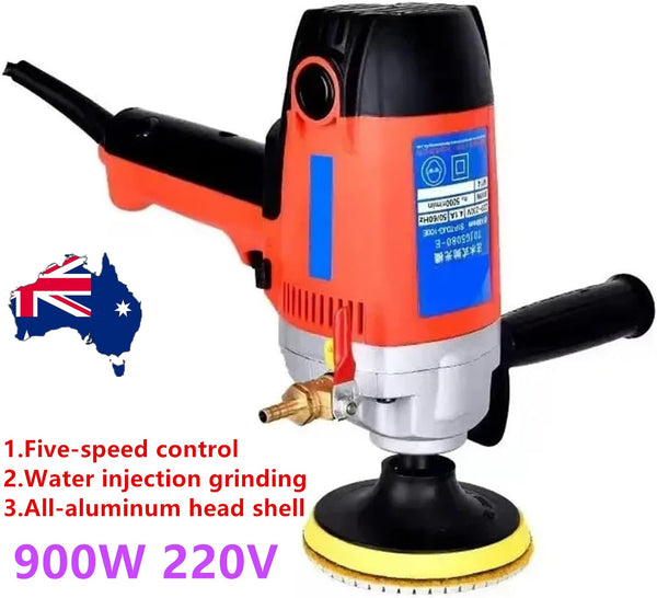 Variable Speed Water Mill 900W 5000RPM Electric Water Injection Sander Polisher