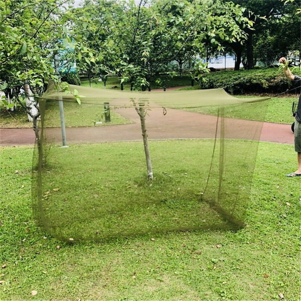 Camping Mosquito Net Portable Summer Mesh Tent Army Green 200x90x180cm