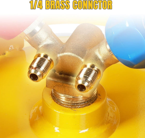 30 LB Refrigerant Recovery Tank HVAC Freon Refrigerant With 1/4" SAE Y-Valve AUS