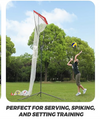Volleyball Setter Trainer Net Adjustable Height Volleyball Target Net Rebounder