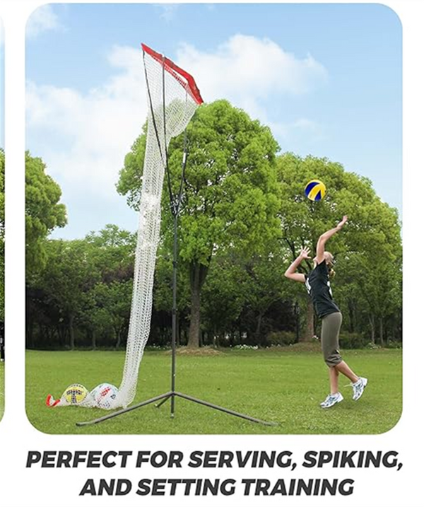 Volleyball Setter Trainer Net Adjustable Height Volleyball Target Net Rebounder