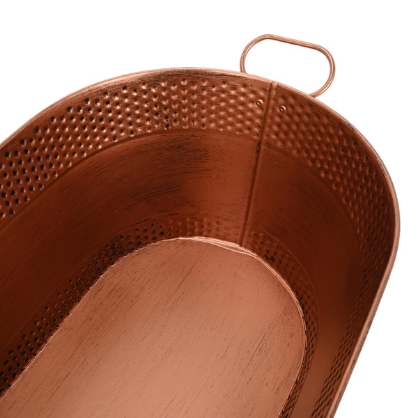 2pcs Beverage Tub Wine Champagne Bucket Cooler Drinks Cooler Vintage Copper AU