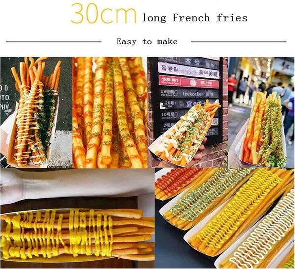Manual French Fries Maker 30cm Fry Cutter Machine French Vegetable Chopper Snack