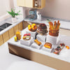 (10" 9" 8" 7" 6" 5") Large 6 PCS Buffet Risers Acrylic Hollow Cube Display