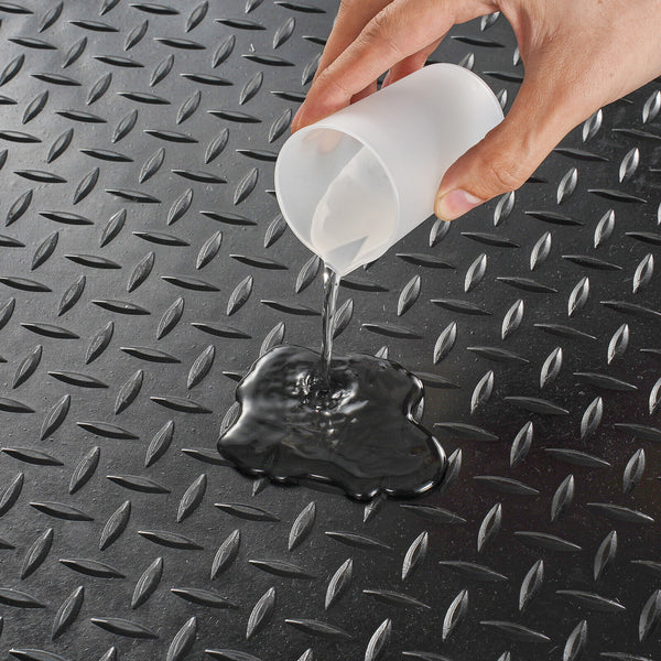 Diamond-Plate Rubber Flooring Roll 3mm Thick Garage Floor Mat 1*5M Anti-Slip