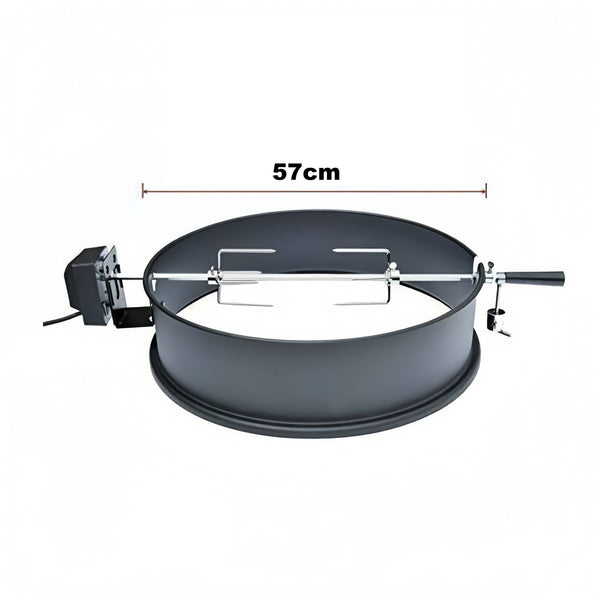 57cm Kettle Rotisserie Heavy-duty Electric Motor Charcoal Kettle Rotisserie Kit