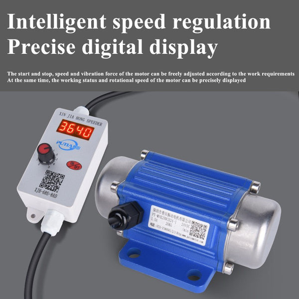 Digital Display Vibrator Motors DC Brushless 7000RPM 12V 30W Speed Regulation