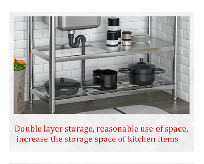 Free Standing Utility Sink w/Faucet Restaurant Kitchen Single Bowl Sink w/Faucet