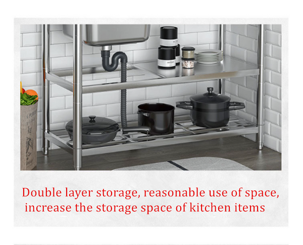 Free Standing Utility Sink w/Faucet Restaurant Kitchen Single Bowl Sink w/Faucet