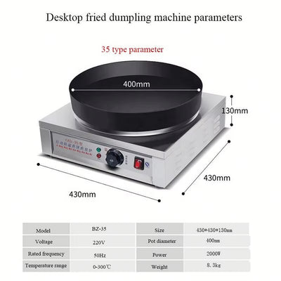 Dumpling Frying Pan Shengjian Bao Frying Automatic Electric Pot PasteMachine