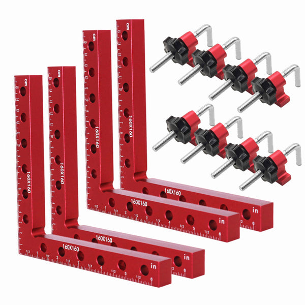 4 Pack Right Angle Clamp 160mm Woodworking Carpenter Cormer Clamping Tools AU