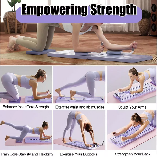 5-in-1 Abdominal Exercise Board Pilates Reformer Board Set Fitness Equipment AU