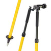 107-180cm Surveying Pole Thumb Release Bipod For Prism Pole Leveling Rod Survey