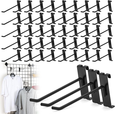 4" Gridwall Hooks 60 Pack Grid Wall Hooks Grid Panel Hooks Hangers for Retail AU