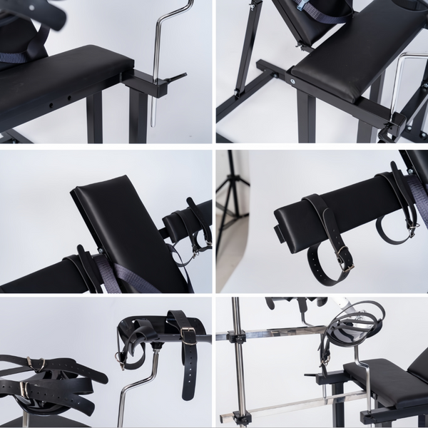 Bondage Training Chair Sex Machine Toy Sex Furniture Steel Frame Restraint Tool