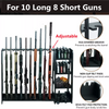 10-Slot Standing Rifle Gun Rack Shotgun Firearm Home Storage Display Wooden Rack