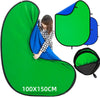 Chromakey Backdrops Double Sided Green Screen & Blue Screen 2 in 1 Collapsible