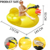 Inflatable Giant Duck Ride-On Kids Water Toy 170cm Swimming Floats Duck Toys AU