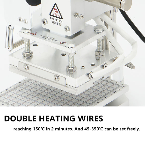 220V Hot Foil Press Stamping Machine Printer Manual Temperature Control Embosser