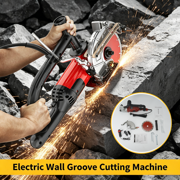 6100W Electric Wall Groove Cutting Machine Chaser Concrete Grooving Cutter