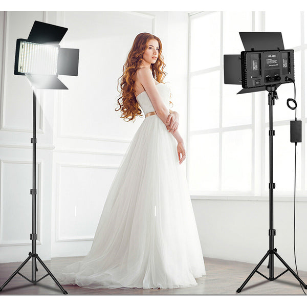 LED RGB Video Light Photo Studio Lamp Photography Panel Lighting w/1.6M Stand
