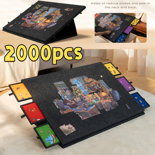 2000Pcs jigsaw Puzzle Board with 2-in-1 Stand Tilting & Foldable Puzzle Table AU