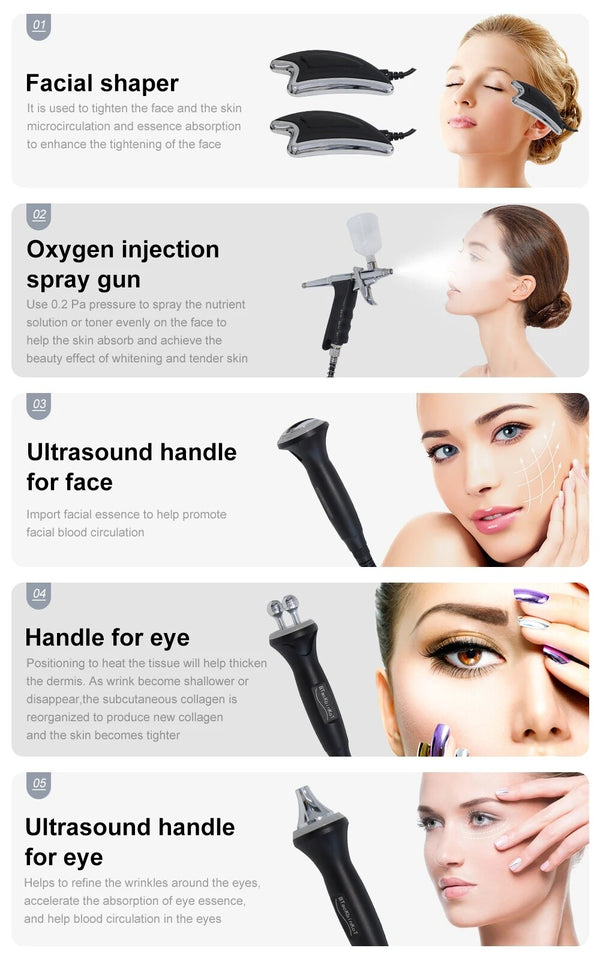 10 in 1 Hydro Dermabrasion Machine Hydrogen Oxygen Skin Care Small Bubble Device