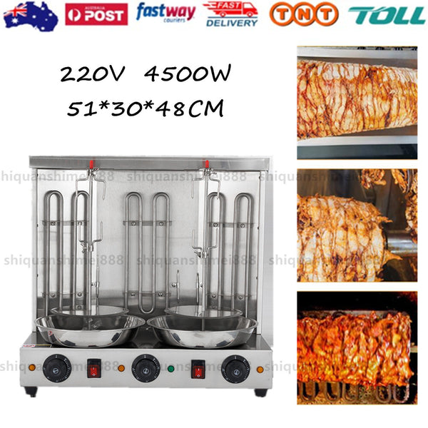 3/4.5 KW Electric Shawarma Doner Machine Kebab Grill BBQ Gyros Rotisserie AU