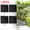 12Pcs Fence Post Cap Deck Post Cover Waterproof Heat Resistanc Deck Post Caps