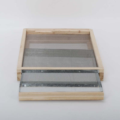 10Frame Screened Bottom Board NZ pine stainless steel mesh beehive mesh+Entrance