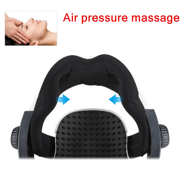 Head Massager Electric Head Massage Helmet Hot Compress To Relieve with Music