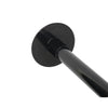 SUS304 Curved Shower Curtain Rod Black Stainless Steel 90-130cm Extendable AU