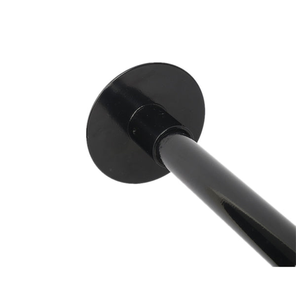 SUS304 Curved Shower Curtain Rod Black Stainless Steel 90-130cm Extendable AU