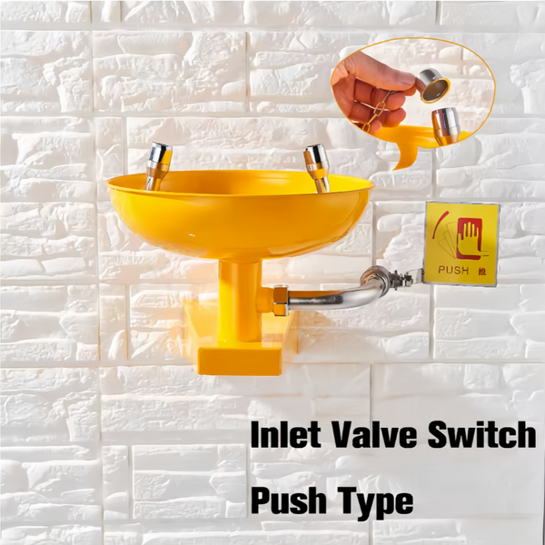 Eye Wash Station Wall Mounted Eyewash Station Emergency Eye Face Washing Station