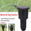 Rotary Sprinkler Popup Rocker Impact Nozzle Garden Yard Irrigation Watering Tool