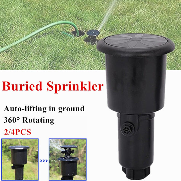 Rotary Sprinkler Popup Rocker Impact Nozzle Garden Yard Irrigation Watering Tool