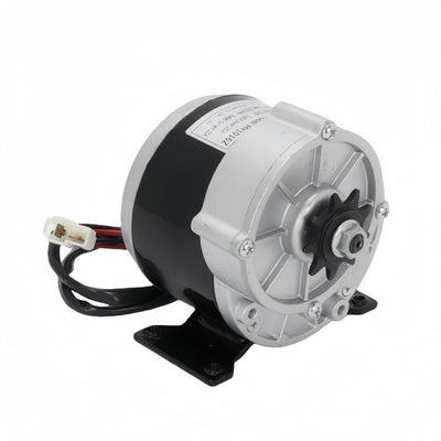 12V 250W Reversible Geared Motor with 9 Tooth Bicycle Speed Reduction Motor