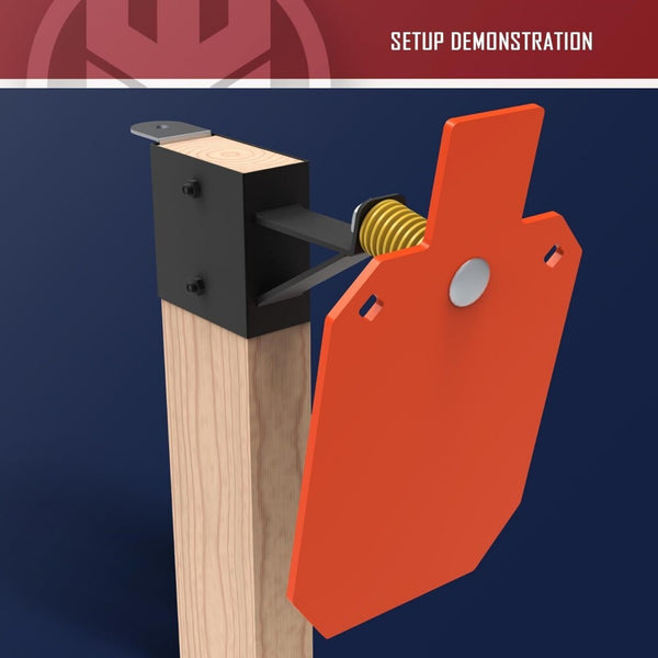 AR500 Steel Targets for Shooting 3/8'' Thick Gong Silhouette Metal Target Orange