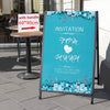 A-Frame Sign With Handle Double Sided Poster Board For Business shop Advertising