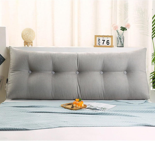 120/150cm Wedge Pillow Headboard Triangular Reading Pillow Detachable & Washable
