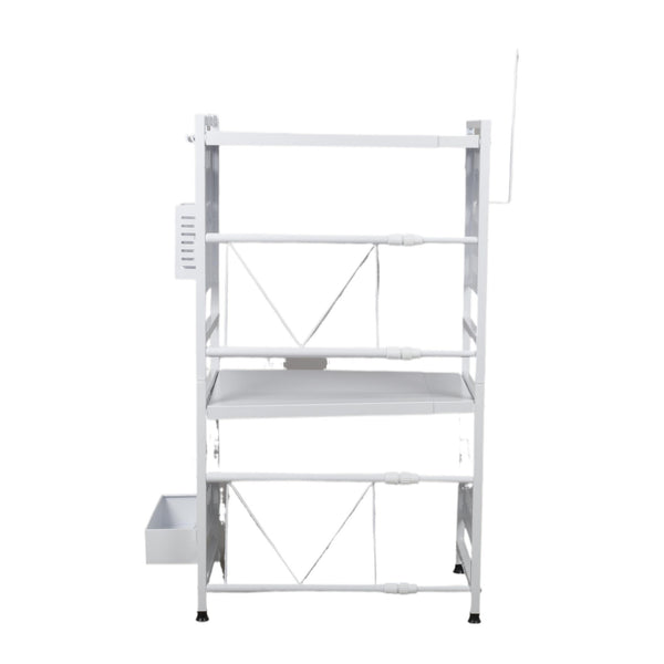 3 Tier Microwave Shelf Kitchen Adjustable Oven Storage Rack Stand Cabinet Holder