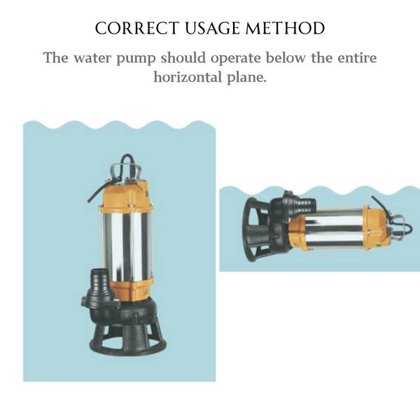 1500W Industrial Submersible Sewage Cutter Shredder Pump Dual Blades Heavy Duty