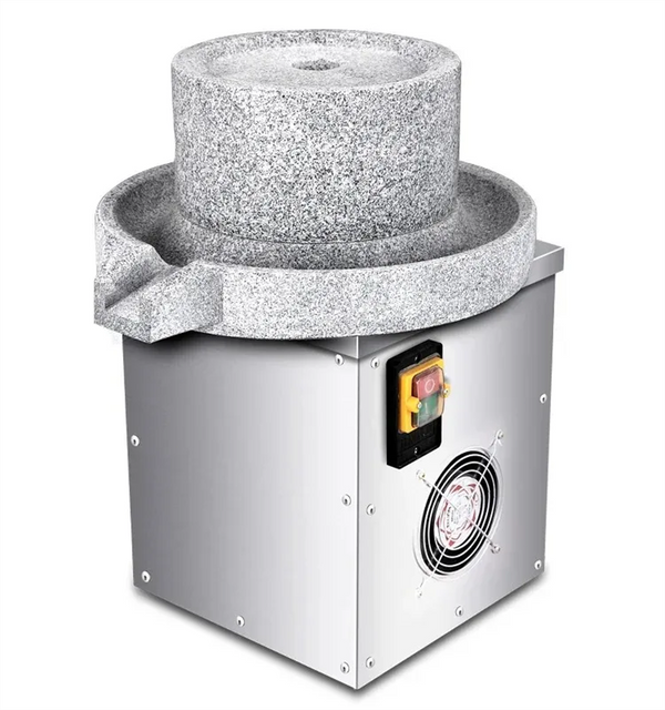 Electric Stone Mill with Wheels Grinding Dry/Wet Soybean Milk Wheat Flour AU