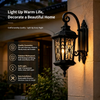 Garden Outdoor Wall Lamp Black Wall Sconce Hotel Wall Lights Balcony Wall Light